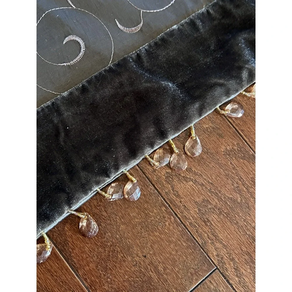 NWOT  Brown‎ global home Marrakesh Patchwork throw 50x60